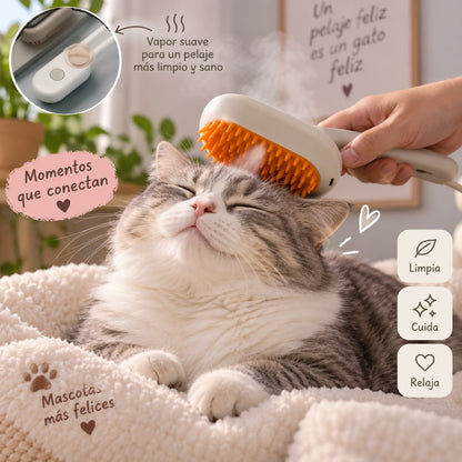 Cepillo a vapor para mascotas